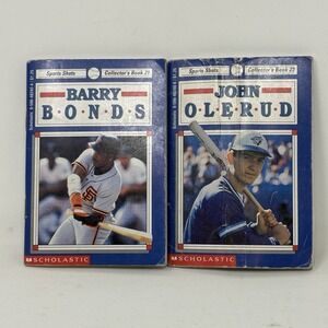 Scholastic Sports Shots Lot Of 2 Books - Barry Bonds & John Olerud